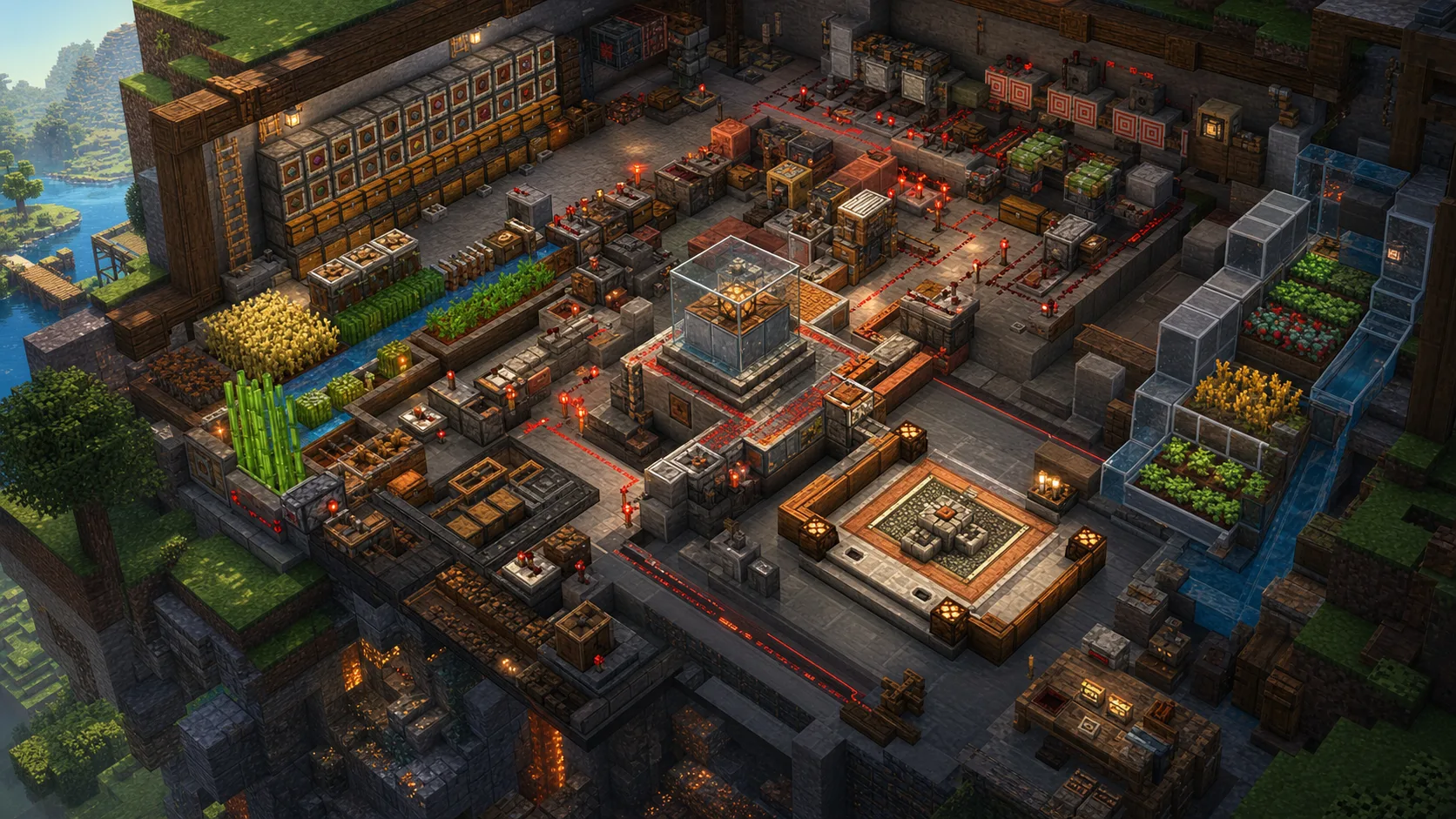 Minecraft Redstone And Starter Farms Section
